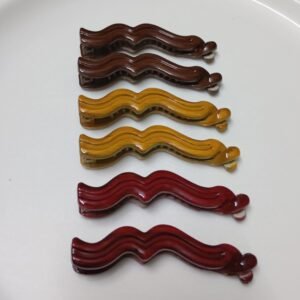 Glossy Colour Banana Clip
(6 Piece)(Medium)